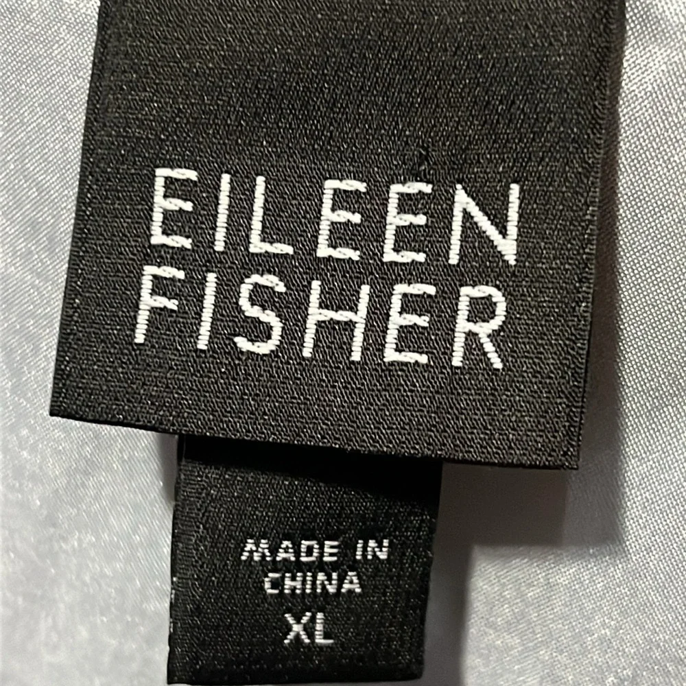 Eileen Fisher Textured Silk Dress and Jacket - Picture 10 of 12